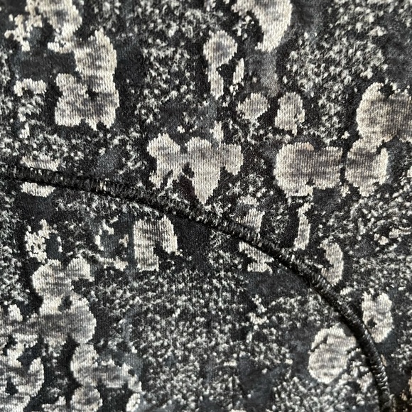 Lululemon Run Briskly 1/2 Zip Eventide Jacquard Black Alpine White Size 4 - Picture 14 of 15